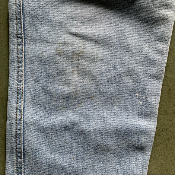 Vintage 90s Jeans Cargo Tapered High Waist Blue 30 - Picture 9 of 10